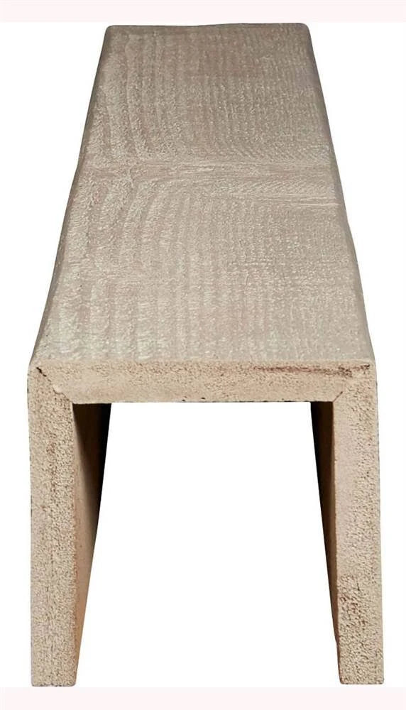 Ekena Millwork 3-Sided Rough Sawn Faux Wood Beam, Whitewash O568242