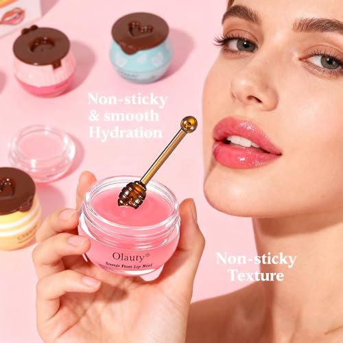 4 PCS Bee Lip Balm Honey Pot Variety Pack Lip Mask P935061