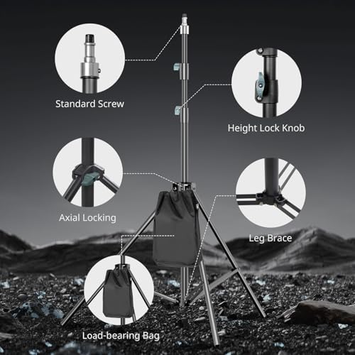 Aureday 14'' Selfie Ring Light with 62'' Tripod Stand and Phone Holder W597