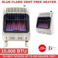 Mr Heater Brand 10,000 BTU Blue Flame Vent Free Heater Natural GAS Automatic Low Oxygen Shut-Off 6511540