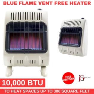 Mr Heater Brand 10,000 BTU Blue Flame Vent Free Heater Natural GAS Automatic Low Oxygen Shut-Off 6511540