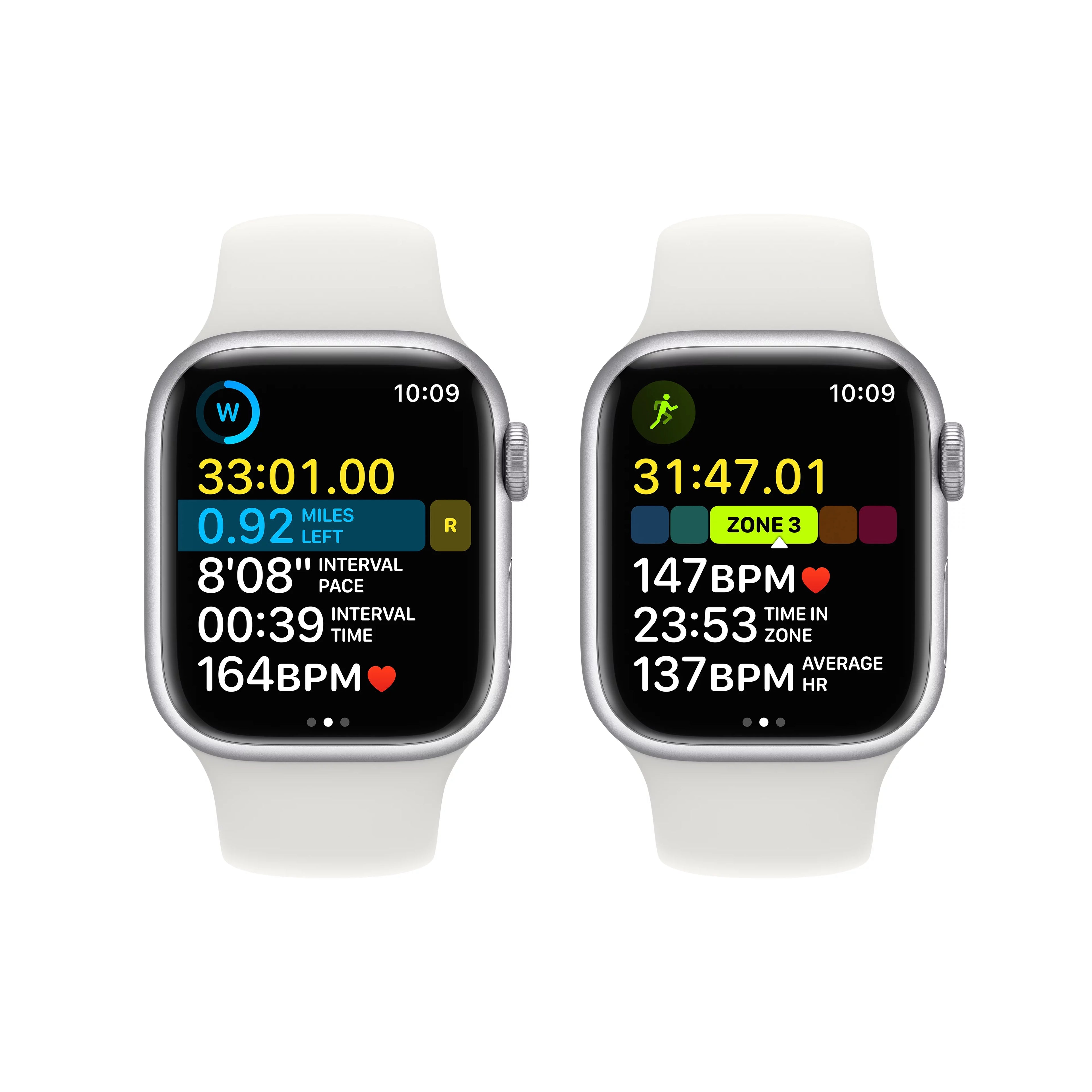 Apple Watch Series 8 GPS + Cellular 41mm Silver Aluminum Case with White Sport Band P313