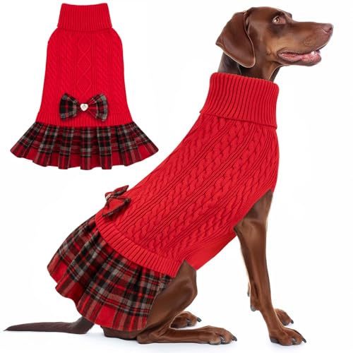 KYEESE Dog Sweater Knitwear with Bowtie for Small Dogs R875009