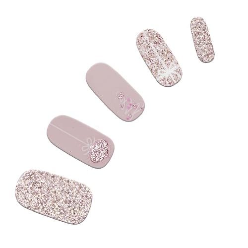 Dashing Diva Gloss Nail Strips Santa Baby - Gel Nail Stickers, 32 Count R845