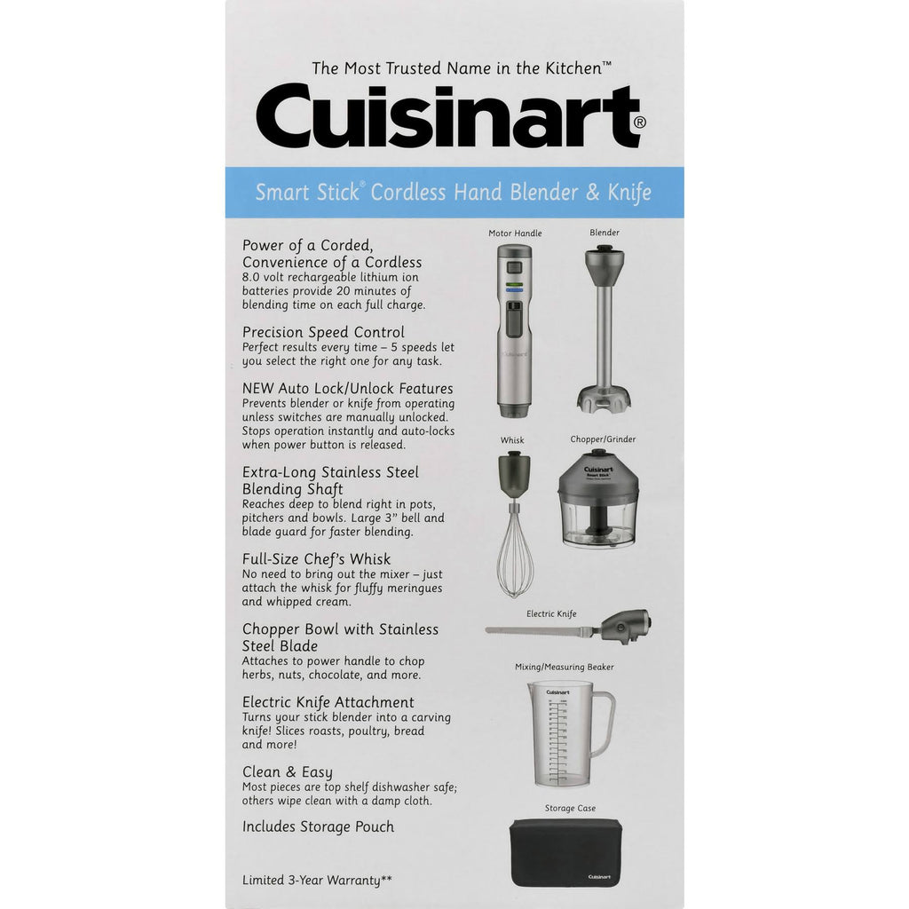Cuisinart Smart Stick CSB-300 Hand Blender, Stainless Steel N731370
