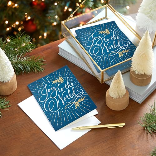 Hallmark Boxed Christmas Cards Joy to the World 40 Cards with Envelopes F938651