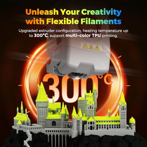 FLASHFORGE Adventurer 5M 3D Printer with Auto Leveling, 600mm/s High-Speed, Quick-Detach Nozzle H9340