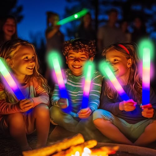 68 Pack LED Foam Glow Sticks for Weddings & Parties L39023
