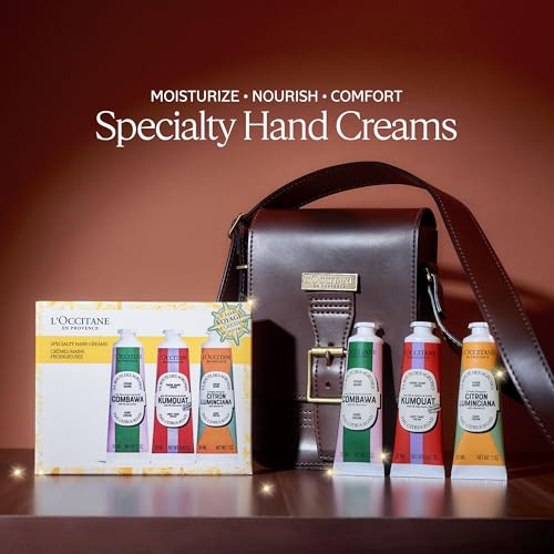 L’Occitane Glow & Go Hand Cream Trio, Peony, Lemon & Vanilla K5122