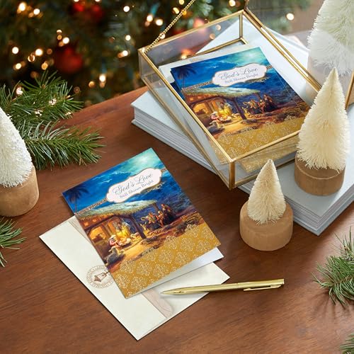 Hallmark Religious Christmas Card Assortment Heavenly Peace, 36 Cards with Envelopes E111523