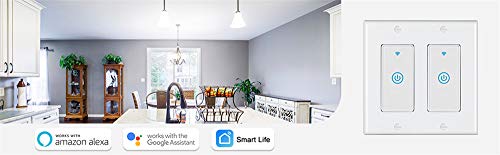Zigbee Paddle Touch Smart Switch, Alexa and Google Home Compatible, Neutral Wire Required Y846
