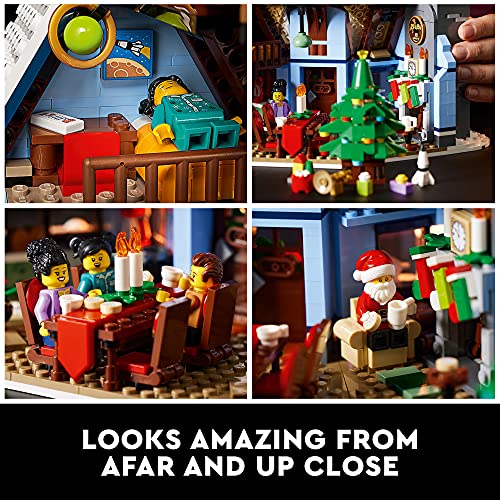 LEGO Icons Santa’s Visit 10293 Christmas House Building Set for Adults F4948