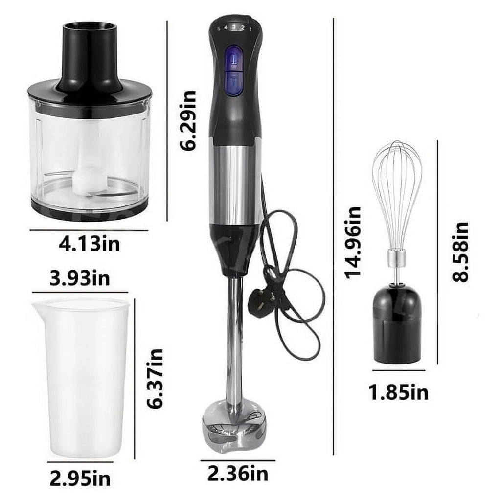 Immersion Blender 4-in-1, 1000W Handheld Electric Blender for Kitchen S29138