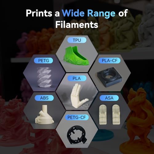 FLASHFORGE Adventurer 5M 3D Printer with Auto Leveling, 600mm/s High-Speed, Quick-Detach Nozzle H9340