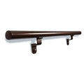 1.9x22 Round x 3 ft. Copper Vein Aluminum ADA Handrail Kit - Includes 2 Wall Brackets and End Caps - Megean