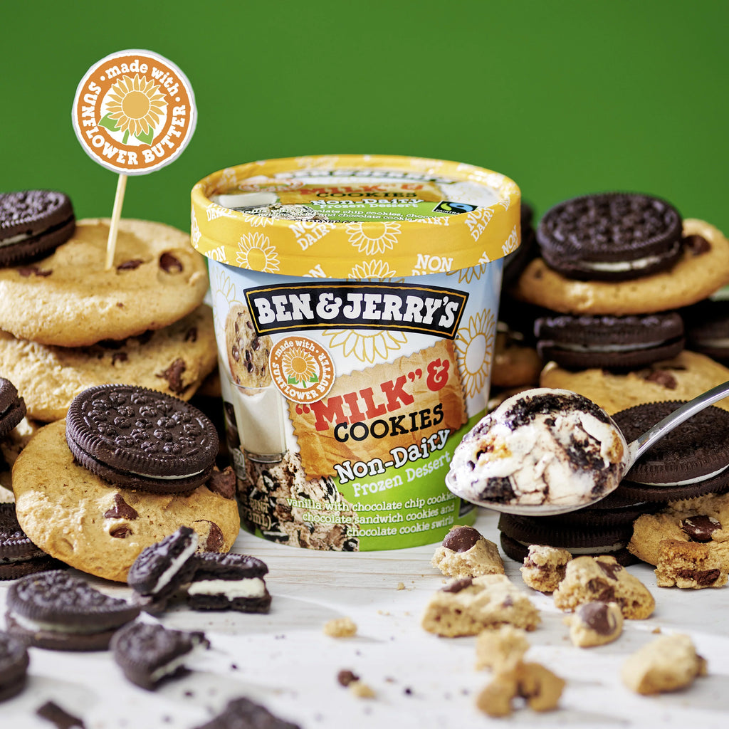 Ben and Jerry's Milk and Cookies Non Dairy Ice Cream, 1 Pint P44394