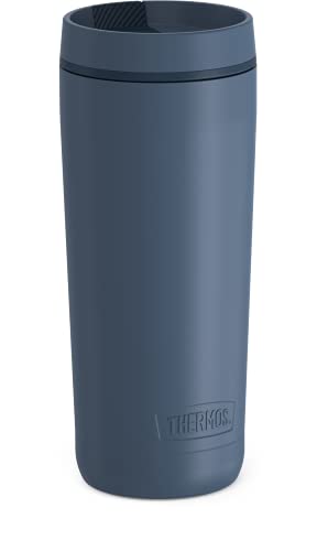 THERMOS ALTA SERIES Stainless Steel Tumbler 18 oz, Matte Steel/Espresso Black U63813