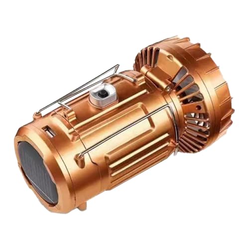 5-in-1 Portable LED Camping Lantern with Fan, Solar/USB Rechargeable, Phone Charger X217882