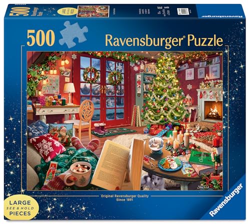 Ravensburger Cozy Christmas 500 Piece Large Format Puzzle for Adults M33228