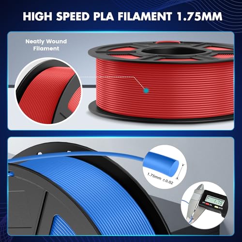SUNLU High Speed PLA Filament Mini Pack, 250g, 8 Colors H7158
