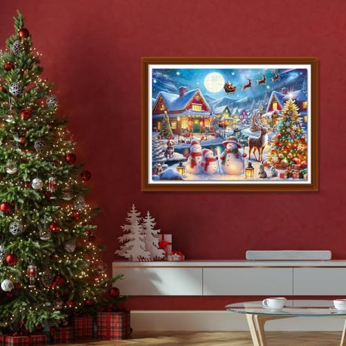 500 Piece Christmas Jigsaw Puzzle Santa's Secret Village Irregular Shape V19686