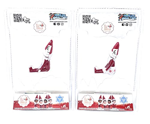 World's Smallest Elf on The Shelf Bundle Set of 2 Boy and Girl Light Tone D42884