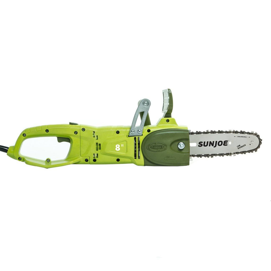 Sun Joe 8-Inch 8.0 Amp 2-in-1 Convertible Pole Chain Saw, Green E71309