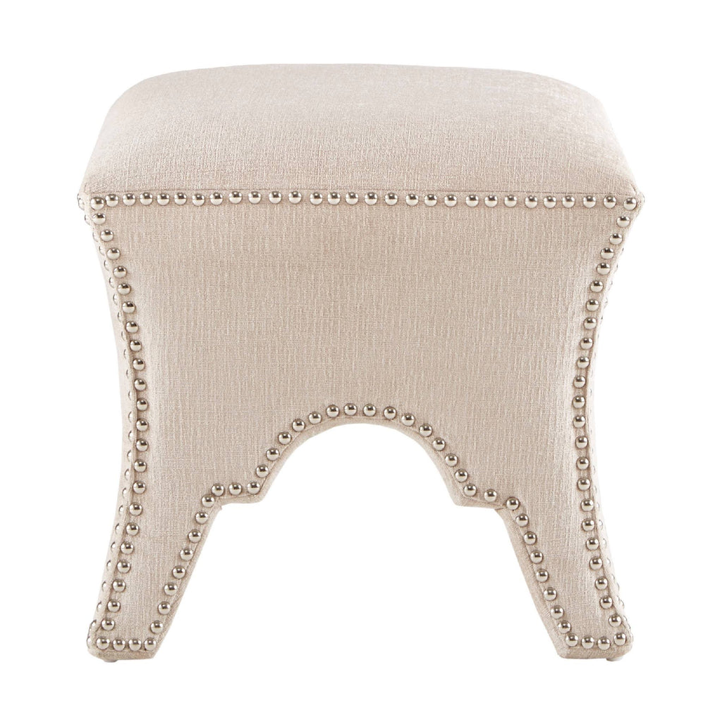 Madison Park Cream Eliza Ottoman L910428