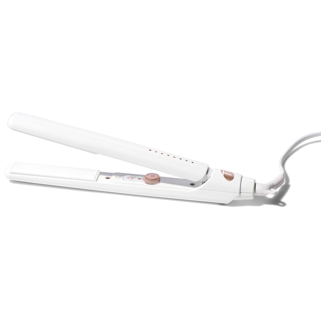 T3 SinglePass 1x22 Straightening and Styling Iron - White