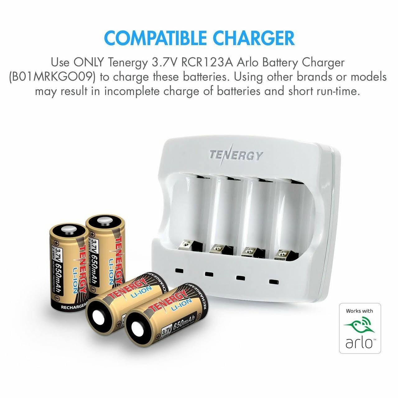Arlo Certified Rechargeable Li-ion Batteries for Arlo Smart Security Camera (24-Pack) Q413