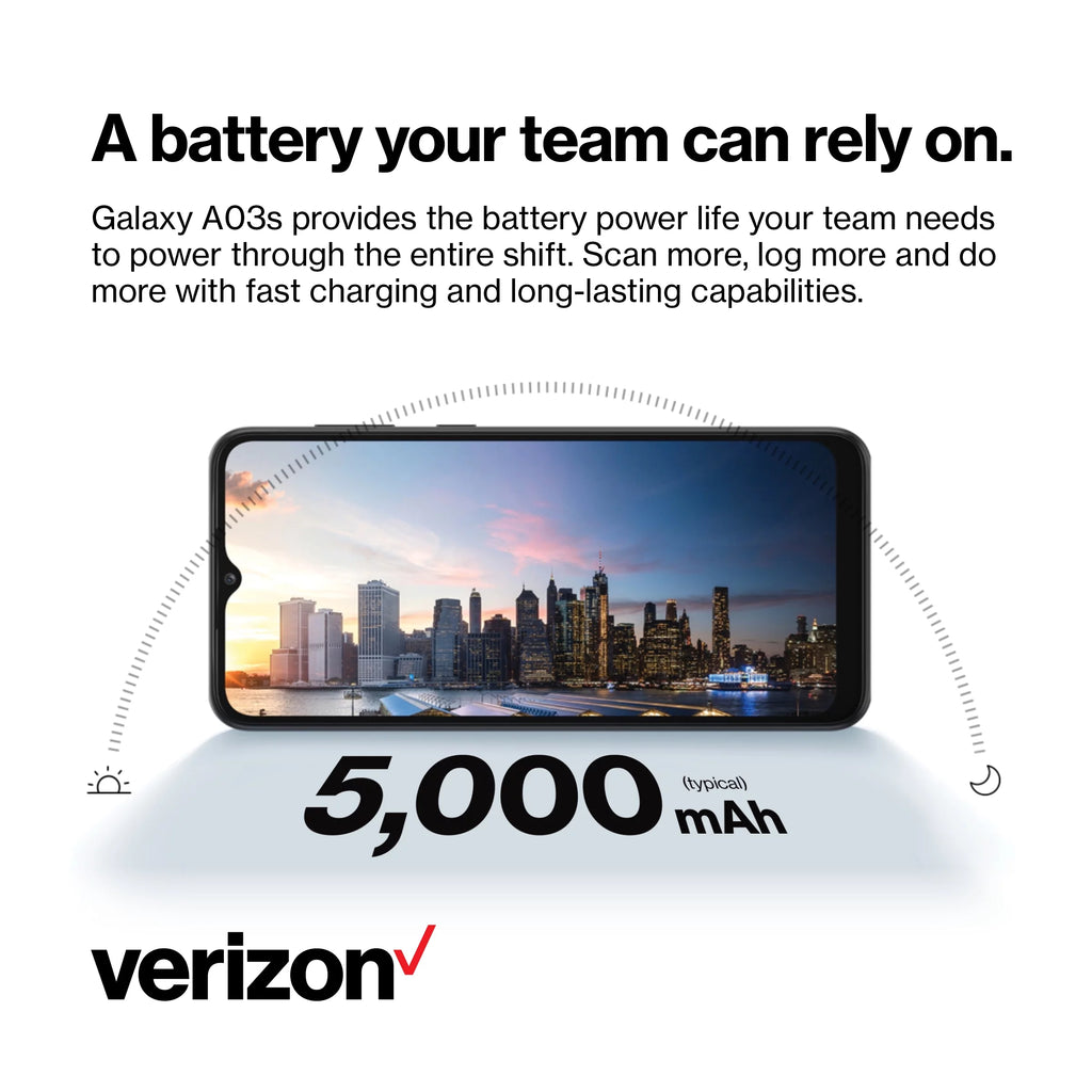 Samsung A03s Verizon Prepaid Smartphone 32GB Black F905266