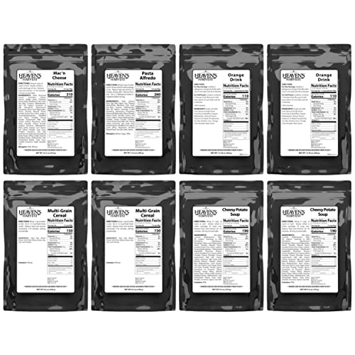 Heaven’s Harvest 25-Year Family Food Kit, Freeze Dried Emergency Food Supply in Waterproof Bucket J222