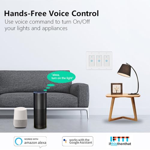 Zigbee Paddle Touch Smart Switch, Alexa and Google Home Compatible, Neutral Wire Required Y846