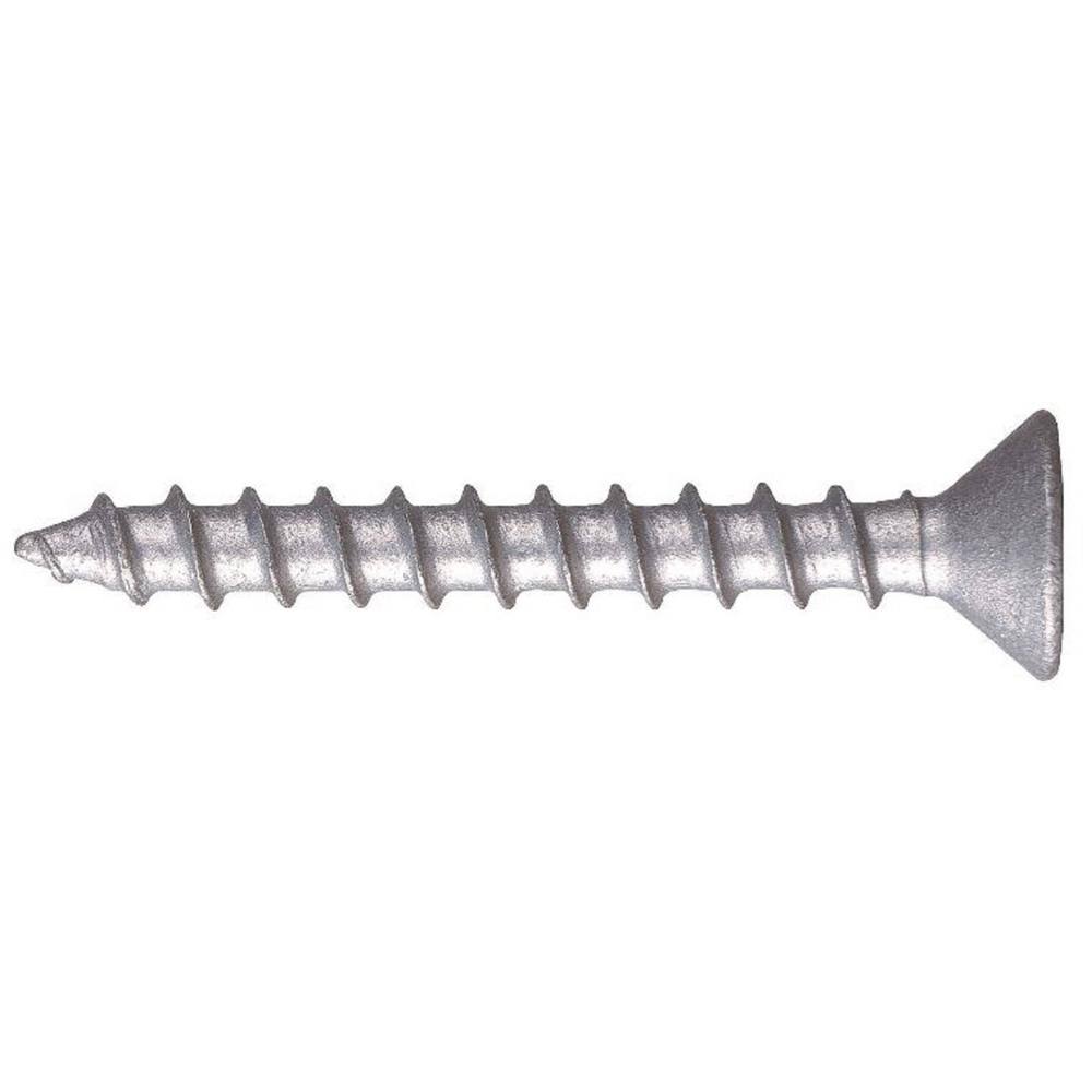 Hilti Kwik-Con II 3/16 in. x 2-3/4 in. Zinc Plated Carbon Steel Phillips Flat Head Concrete Screw Anchor (100-Pack) 2260081 - Avayadevconnect