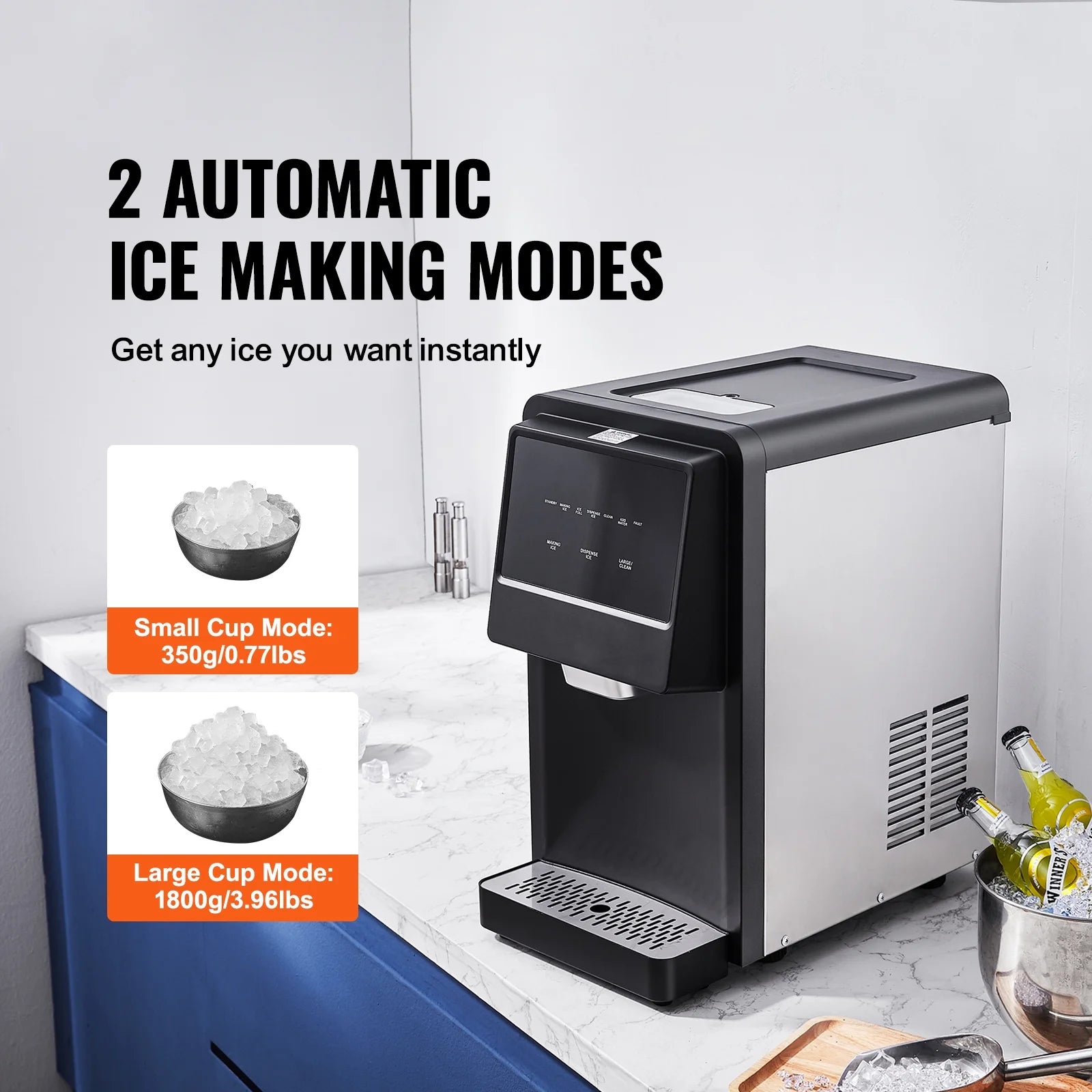 SKYSHALO Portable Countertop Ice Maker Self-Cleaning W736794