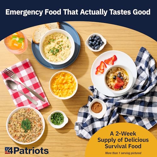 4Patriots 2-Week Survival Food Kit, 84 Servings, 25-Year Shelf Life T5486
