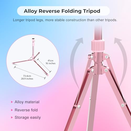 Aureday 14'' Selfie Ring Light with 62'' Tripod Stand and Phone Holder W597