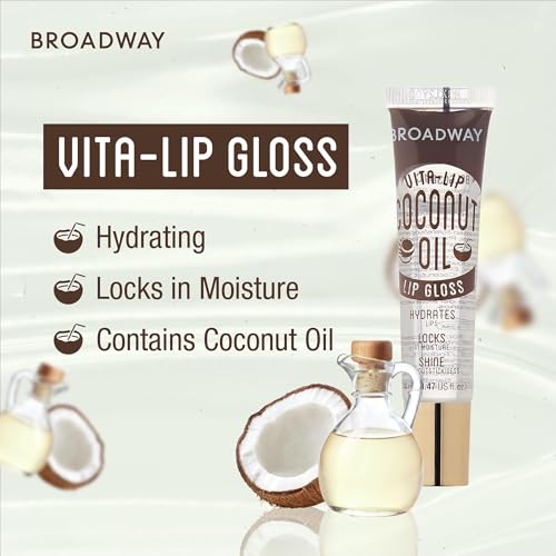 Ruby Kisses Broadway Vita-Lip Clear Lip Gloss 8 Pack, Ultra-Hydrating with Vitamins T1692