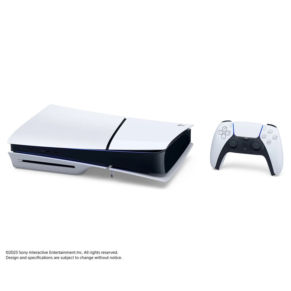 PlayStation 5 Slim Disc Edition Marvel Spider-Man 2 Bundle with Mytrix Controller Charger - White P6764