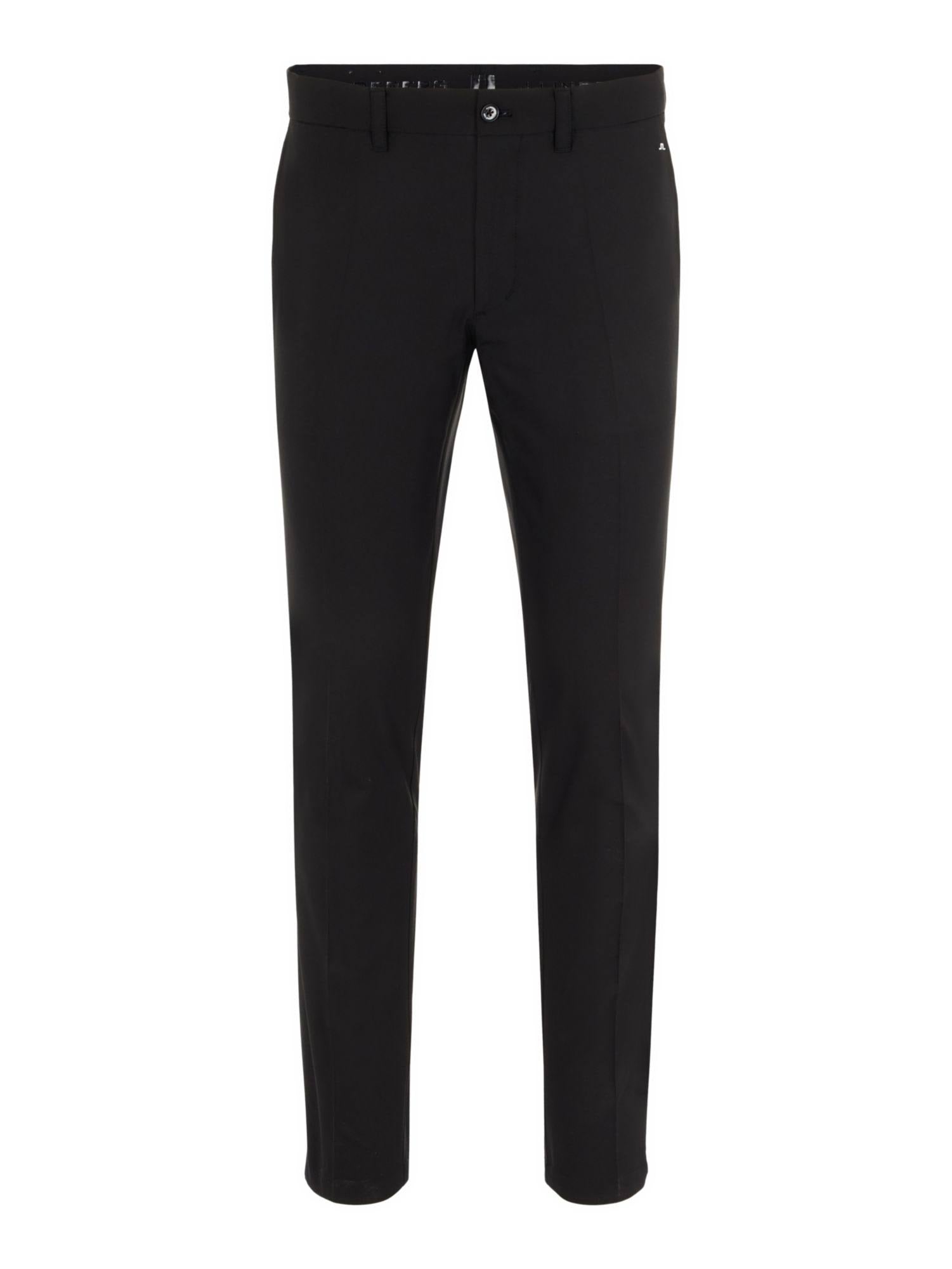 J. Lindeberg Men&s Elof Tight Fit Light Poly Pants, Black, 36x32 - Megean