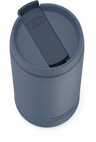THERMOS ALTA SERIES Stainless Steel Tumbler 18 oz, Matte Steel/Espresso Black U63813