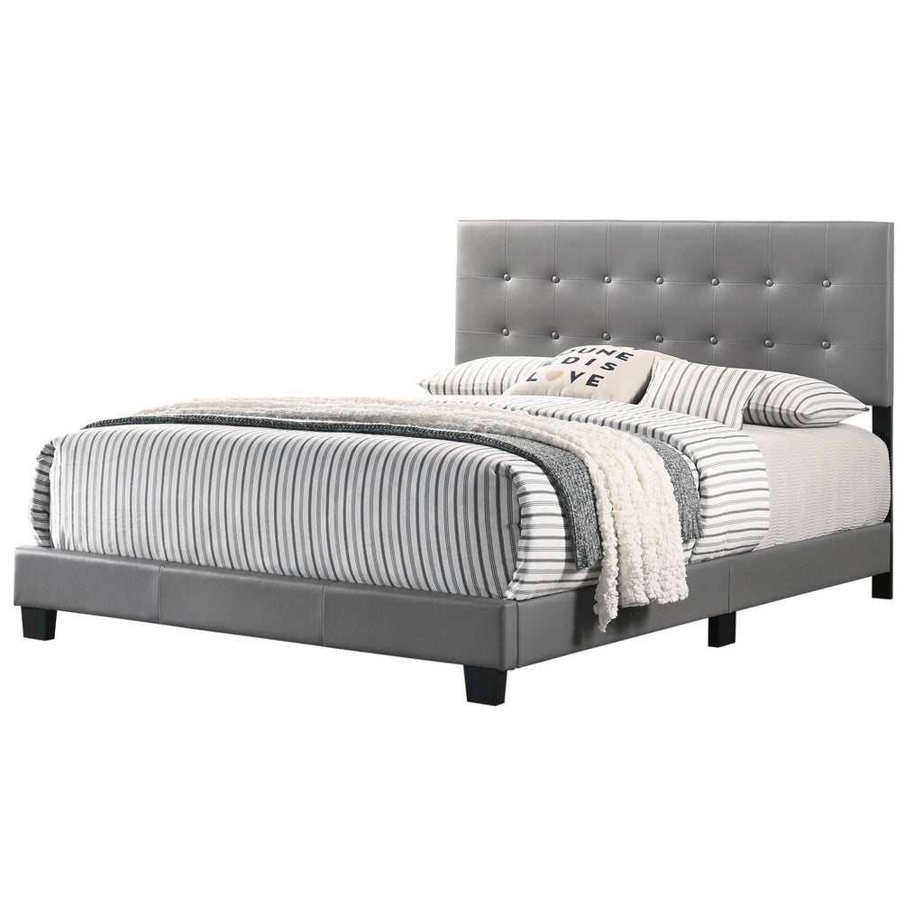 Glory Furniture Caldwell Faux Leather Panel Twin Bed Black G863407