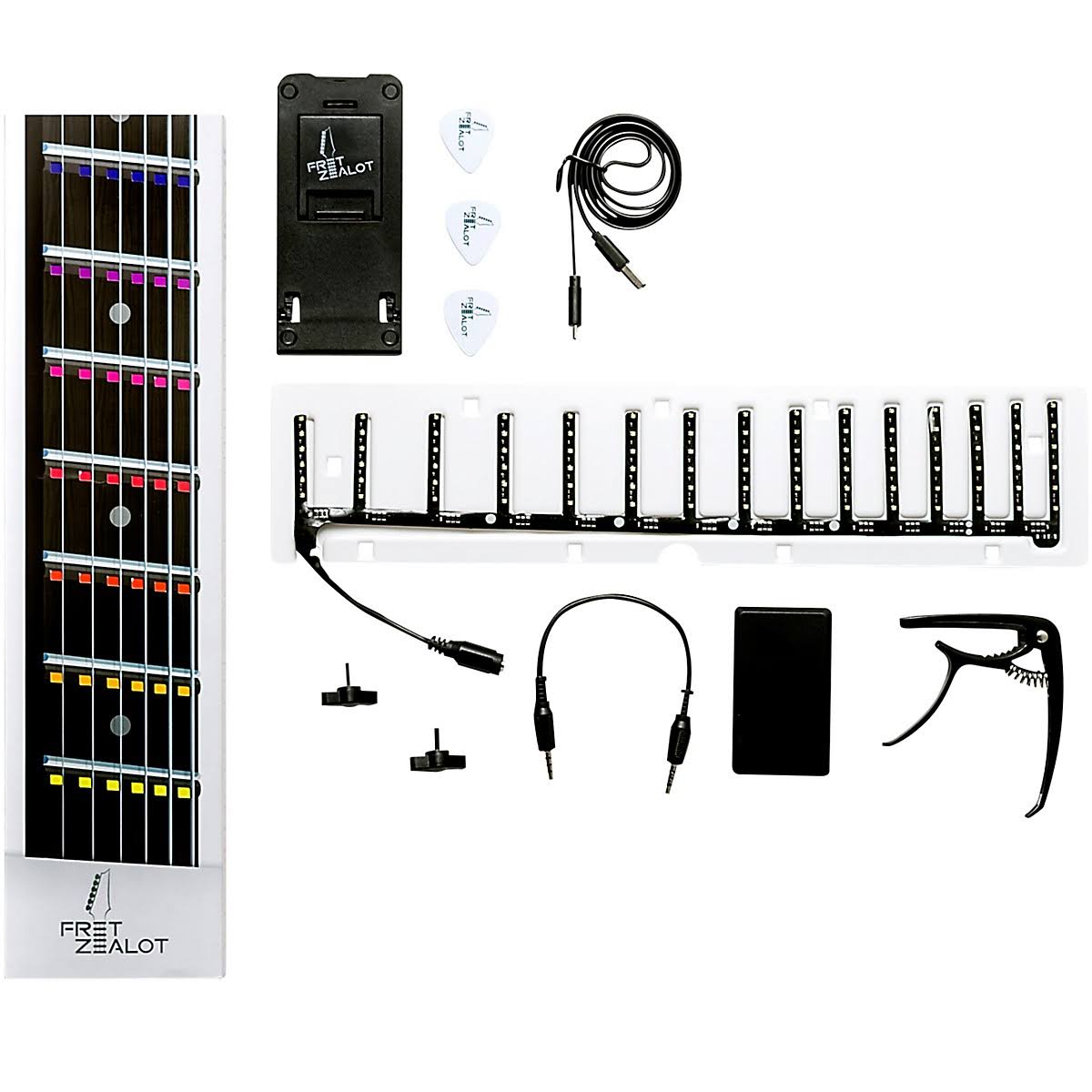 Fret Zealot LED Guitar Instruction 24.75x22 Scale Length
