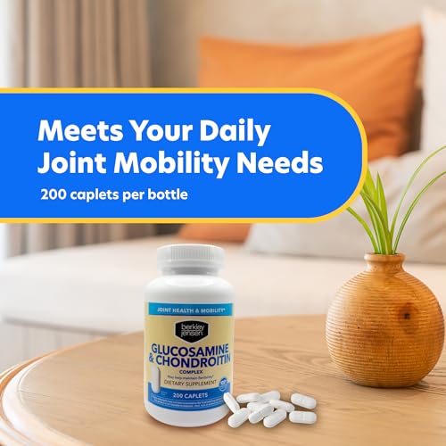 Berkley Jensen Glucosamine Chondroitin MSM Boswellia Complex Triple Strength, 200 Caplets P6366