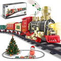 Electric Christmas Train Set with Lights and Sounds for Kids Y77468