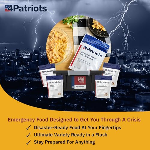 4Patriots 2-Week Survival Food Kit, 84 Servings, 25-Year Shelf Life T5486