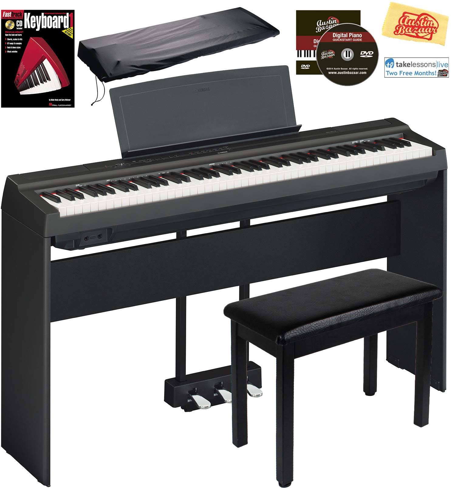 Yamaha P-125 Digital Piano - Black w/ LP-1 Pedal - Avayadevconnect