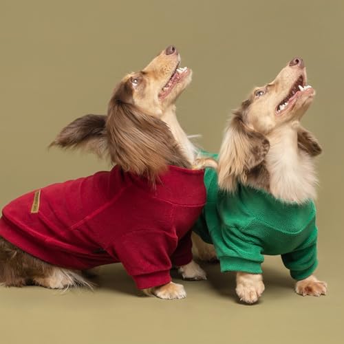 Fitwarm 3 Pack Classic Fleece Dog Sweater for Small Dogs, Medium D613