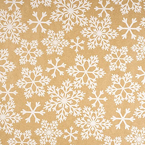 RUSPEPA Christmas Wrapping Paper Jumbo Roll Kraft Paper, Christmas Tree Design, 30 in x 100 ft U53088