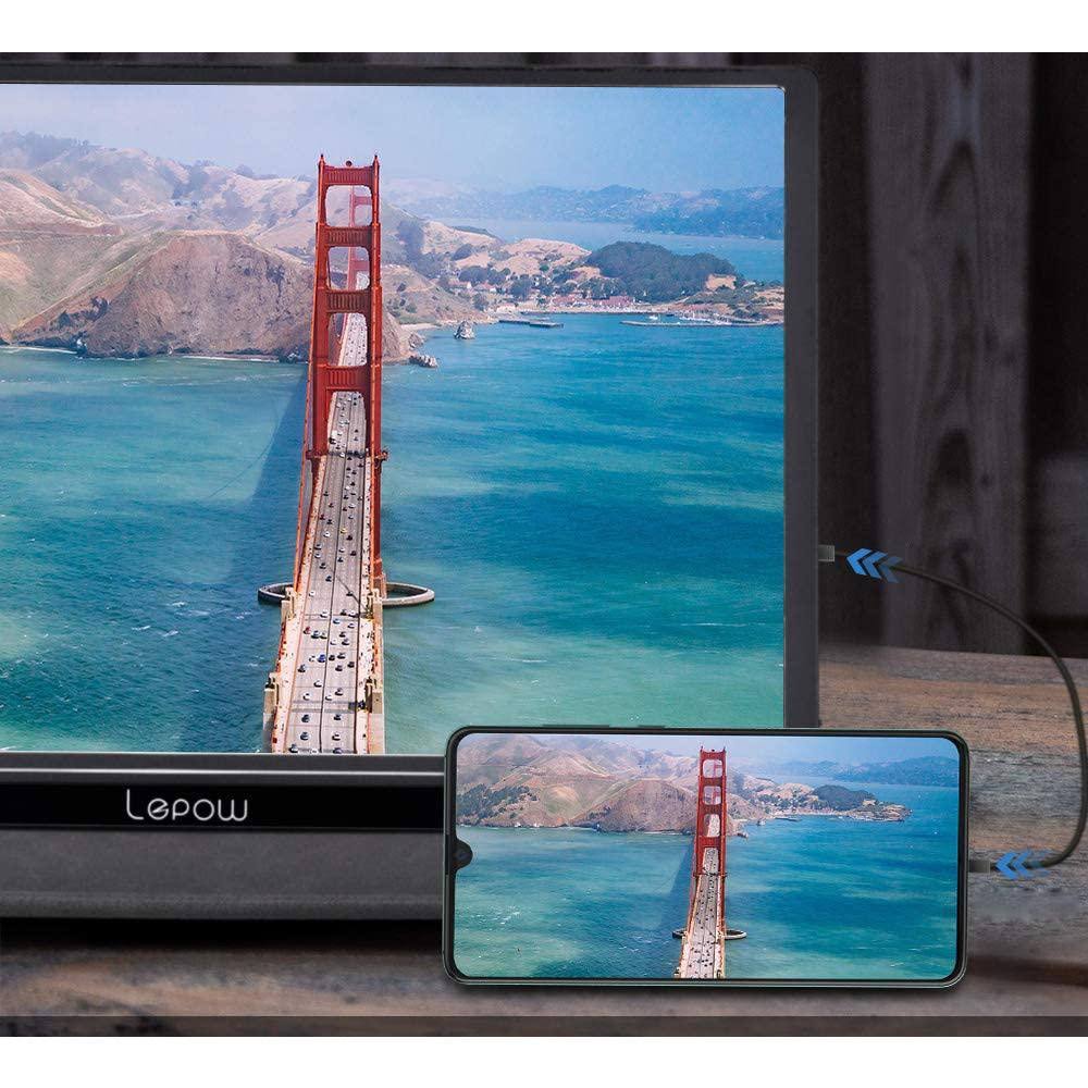 Lepow 15.6" Portable Monitor Full HD IPS Display L857